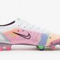 2024&25 Mercurial Vapor Dragonfly 14 Elite FG - WhiteMetallic SilverDark Raisin