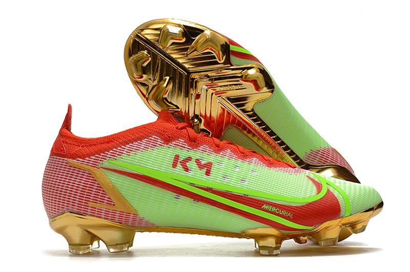 2024&25 Mercurial Vapor XIV Elite FG Mbappe Green Red Gold