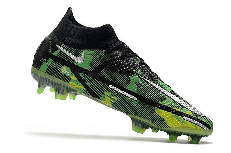 2024&25 Phantom GT2 Elite Dynamic Fit FG Shockwave Pack - BlackMetallic PlatinumGreen Strike