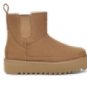 UGG W CHELSEA PLATFORM MINI SIZE 10 CHESTNUT NIB