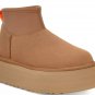 UGG W CHELSEA PLATFORM MINI SIZE 10 CHESTNUT NIB