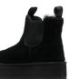 黑色 Classic Mini platform ankle boots