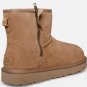 UGG CLASSIC MINI BAILEY ZIP CHESTNUT SUEDE ANKLE WOMEN'S BOOTS