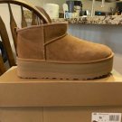 UGG classic ultra mini platform in chestnut