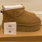 UGG classic ultra mini platform in chestnut