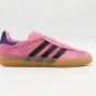 NWT Adidas Gazelle Pink Black Purple Glow Sneaker Gum Sole Sport Shoes