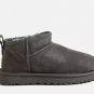 UGG Grey Classic Ultra-Mini Boots