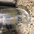 Graduation wine glass