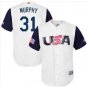 Men's Team USA #31 Daniel Murphy White 2017 World Player Classic Jersey