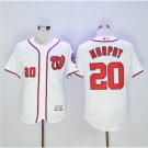 Men's WAS 20 Daniel Murphy Flexbase Player Jersey White