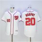 Men's WAS 20 Daniel Murphy Flexbase Player Jersey White