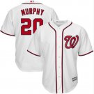 Men's WAS #20 Daniel Murphy White Home Cool Base Jersey