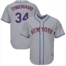 Men's NYM#34 SYNDERGAARD Jersey Gray cool base
