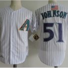 Men's ARI Jerseys #51 Randy Johnson Jersey White Stitched