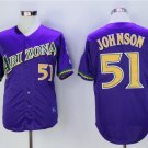 Men's ARI 51 Randy Johnson Player Jersey purple