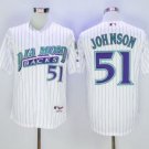 Men's ARI #51 Randy Johnson White Stitched Player Jersey