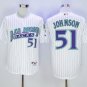 Men's ARI #51 Randy Johnson White Stitched Player Jersey