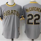 Men's PIT 22 Andrew McCutchen Player Jersey Grey Retro