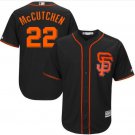 Men's #22 Andrew McCutchen Jersey Black SFG Cool Base Player