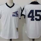 Men's CWS 45 Michael Jordan Player Jersey White Retro mesh