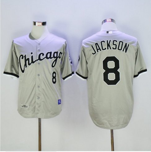 Retro Bo Jackson Chicago White Sox #8 Black Mens Large Baseball