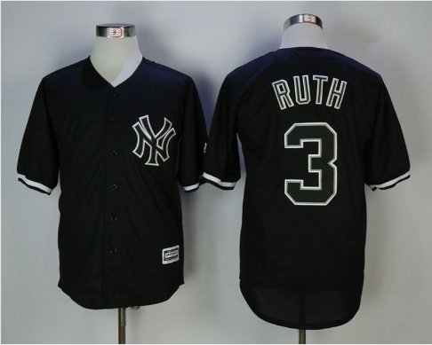 Men's New York Yankees - #3 Babe Ruth Cool Base Stitched