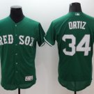 Men's BOS #34 David Ortiz Green St. Patrick's Day  Jersey