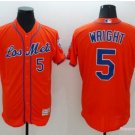 Men's NYM#5 David Wright Orange Flexbase Player Jersey