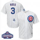 Men's & Youth CHC #3 David Ross White Home Champions Patch Jersey