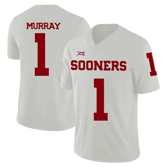 Men's Kyler Murray Oklahoma Sooners #1 college Jersey white