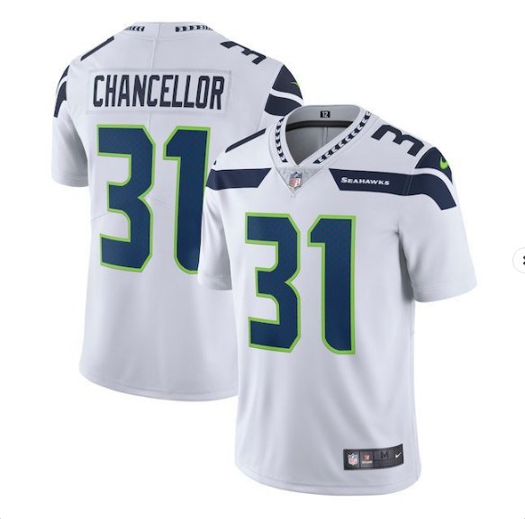 Men Seahawks 31 Kam Chancellor Color Rush Limited Jersey white