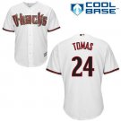 Men's Yasmany Tomas #24 ARI Cool Base Jersey White