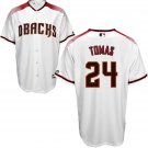 Men's Yasmany Tomas #24 ARI Cool Base Jersey White