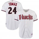 Men's Yasmany Tomas #24 ARI Home Cool Base Jersey White