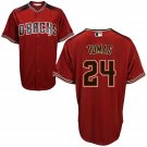 Men's ARI #24 Yasmany Tomas Red Alternate Cool Base Jersey