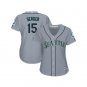 Women's SEA #15 Kyle Seager Gray Road cool base jersey