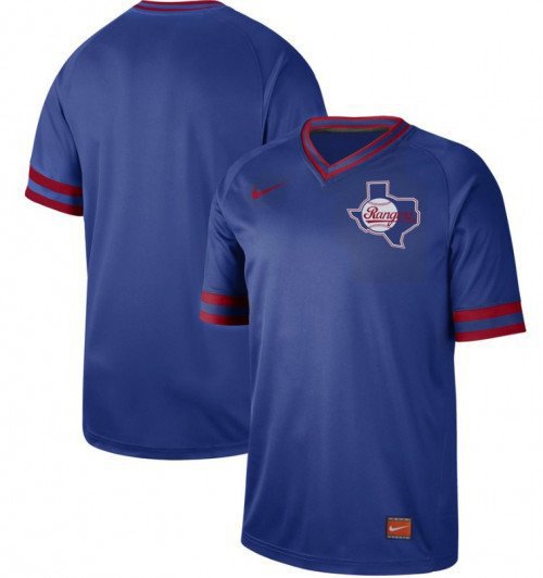 Men's TEX Cooperstown Collection Legend V-Neck Jersey Royal
