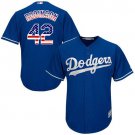 Men's Jackie Robinson #42 Dodgers Royal Blue USA Flag Fashion Jersey