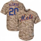 Men's  NYM#20 Pete Alonso Road camo alternate cool base jersey