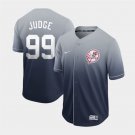 Men's NYY #99 Aaron Judge Gray Drift Fashion Jersey