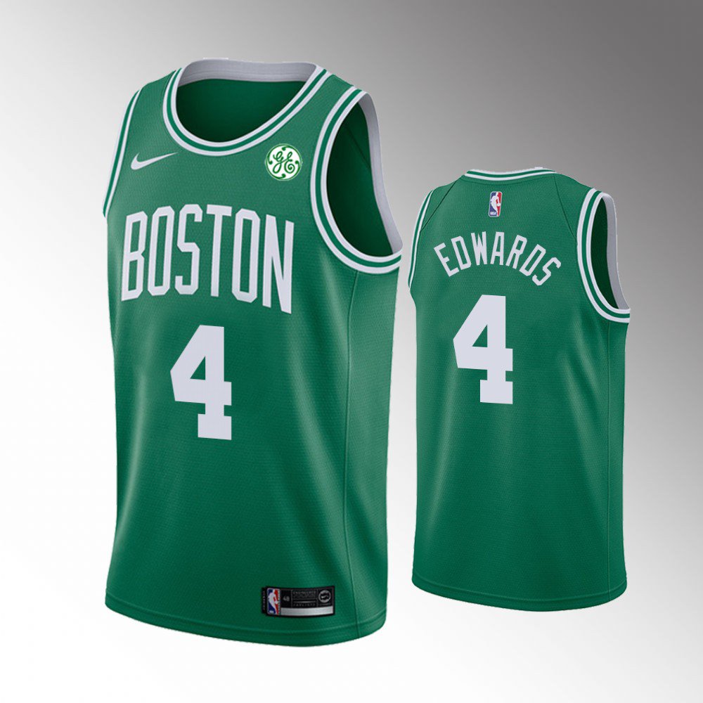 Men and Youth Boston Celtics #4 Carsen Edwards Jersey green