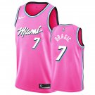 Men's and Youth Miami Heat #7 Goran Dragic Earned Edition Pink Jersey