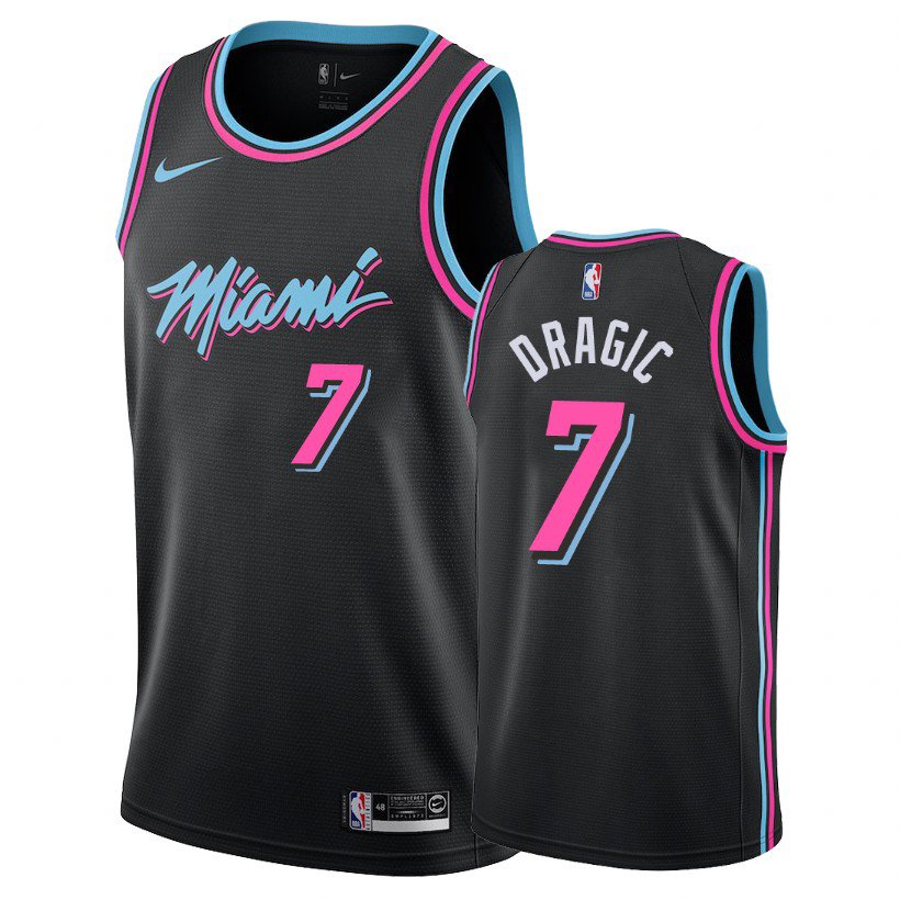 Men's and Youth Miami Heat #7 Goran Dragic City Edition Black Jersey