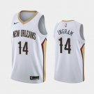 Men's New Orleans Pelicans #14 Brandon Ingram Association Jersey White