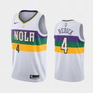 Men's New Orleans Pelicans #4 J.J. Redick  City Edition Jersey White