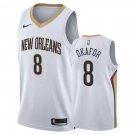 Men's New Orleans Pelicans #8 Jahlil Okafor Association White Jersey