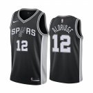 Men's San Antonio Spurs #12 LaMarcus Aldridge Icon Black Jersey