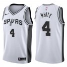 Men's San Antonio Spurs #4 Derrick White Association White Jersey