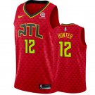 Men's Atlanta Hawks #12 De'andre Hunter Statement Jersey red