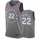 Men's Philadelphia 76ers #22 Matisse Thybulle City Edition Jersey Gray